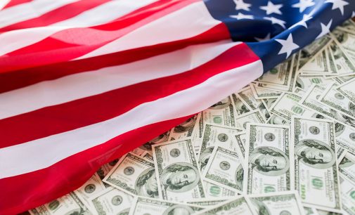 In February, the US budget deficit amounted to 234 billion US dollars